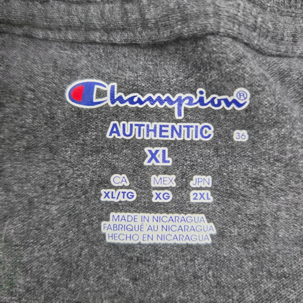 Champion Penn State Nittany Lions Cropped T-Shirt XL Gray Vertical Back‎ Graphic - Picture 3 of 7